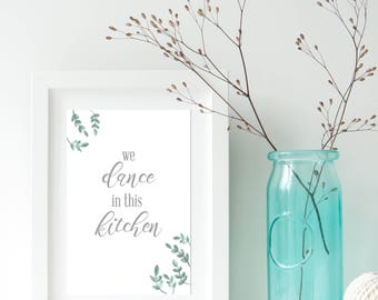 We dansen in deze keuken - print