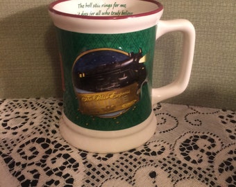 The Polar Express Mug: The Bell Still Rings for Me, As it does for All Who Believe; Welcome Aboard; Collector Train Mug/Cup;