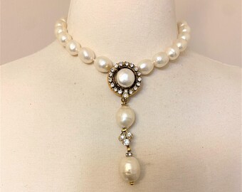 Chanel Pearl Choker - Etsy