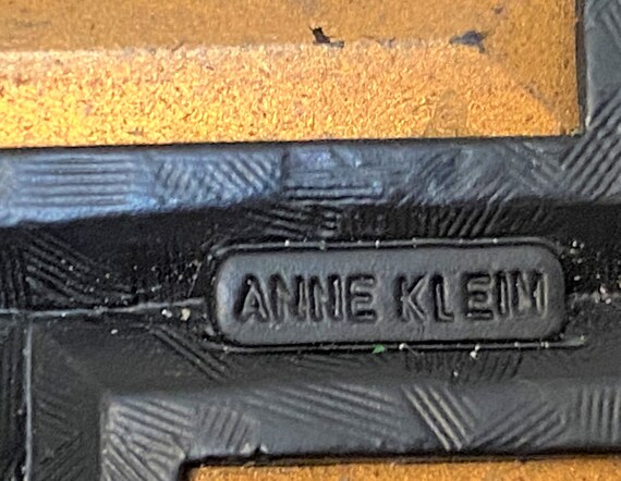 Vintage Anne Klein Black Chain & Lucite Modernist… - image 10