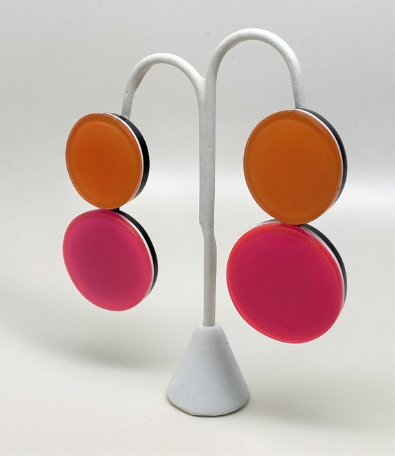 Designer Gerda Lynggaard-Monies Fuchsia & Orange … - image 3