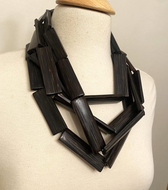 Gerda Lynggaard - Monies Ebony Very Long Necklace 48"