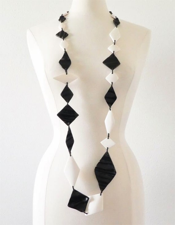 Gerda Lynggaard-Monies Oversized Monies Linked Raw Horn and Bone Long Necklace