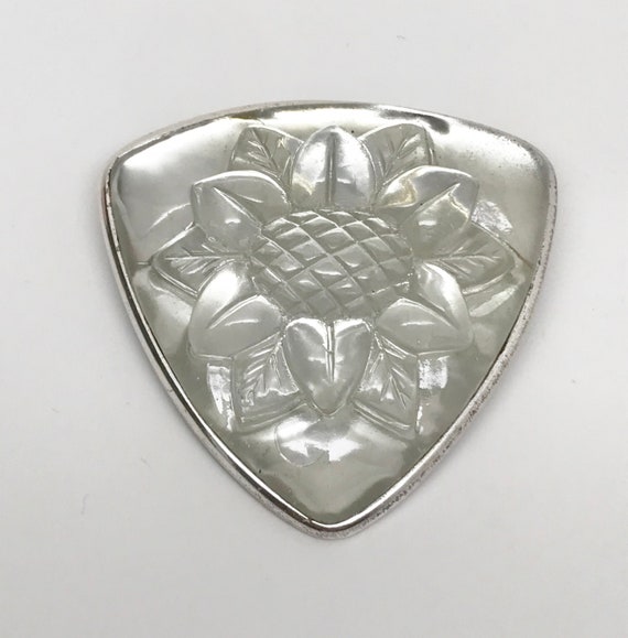 Vintage Escada France, Daisy Flower Art Glass Pin Brooch