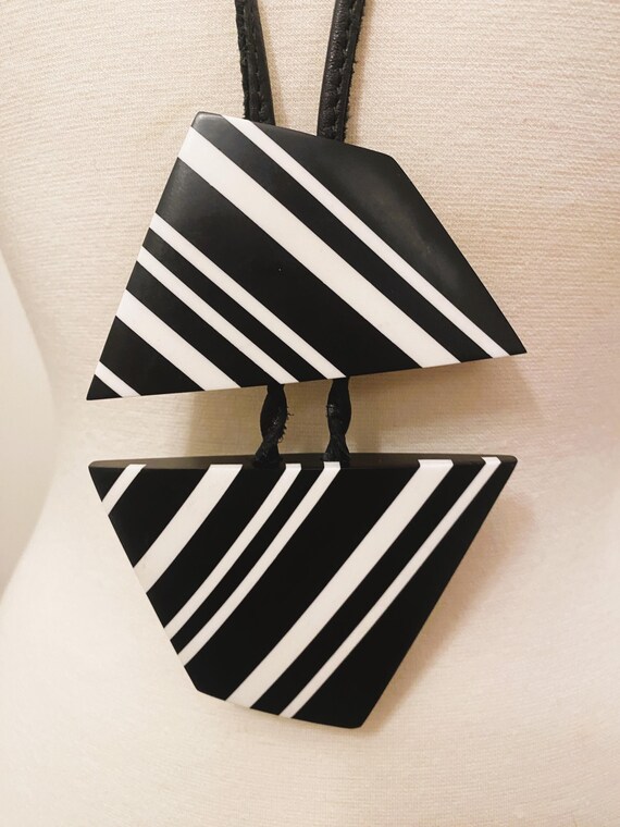 Gerda Lynggaard Monies Horn & Ebony Wood Pendant Necklace