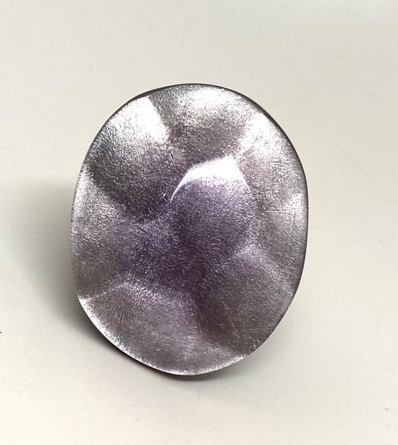 Gorgeous Gerda Lynggaard Monies Massive Pastel Purple Ring Size 8.5