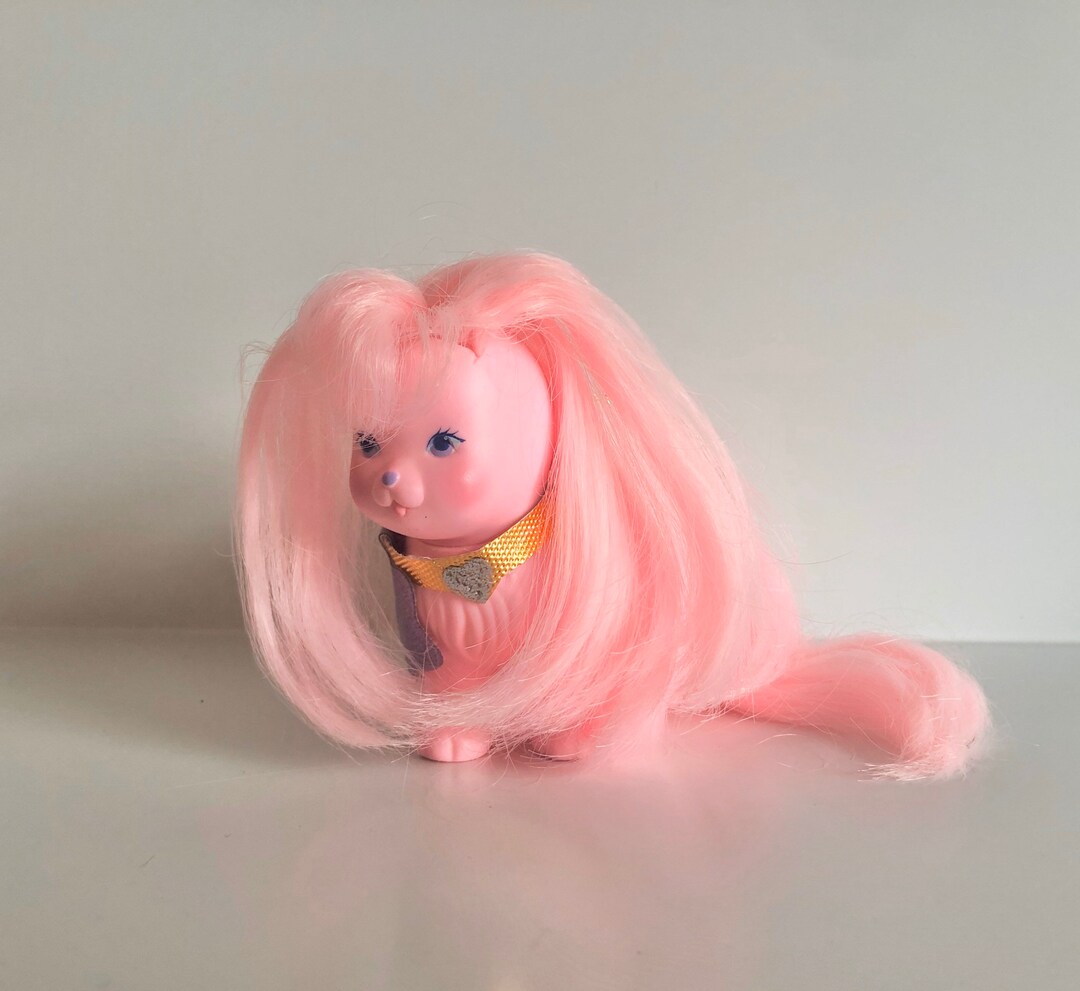 Figurine Vintage Dame Boucleline (Lady Lovely Locks) – Silky Pup – Mattel 1986