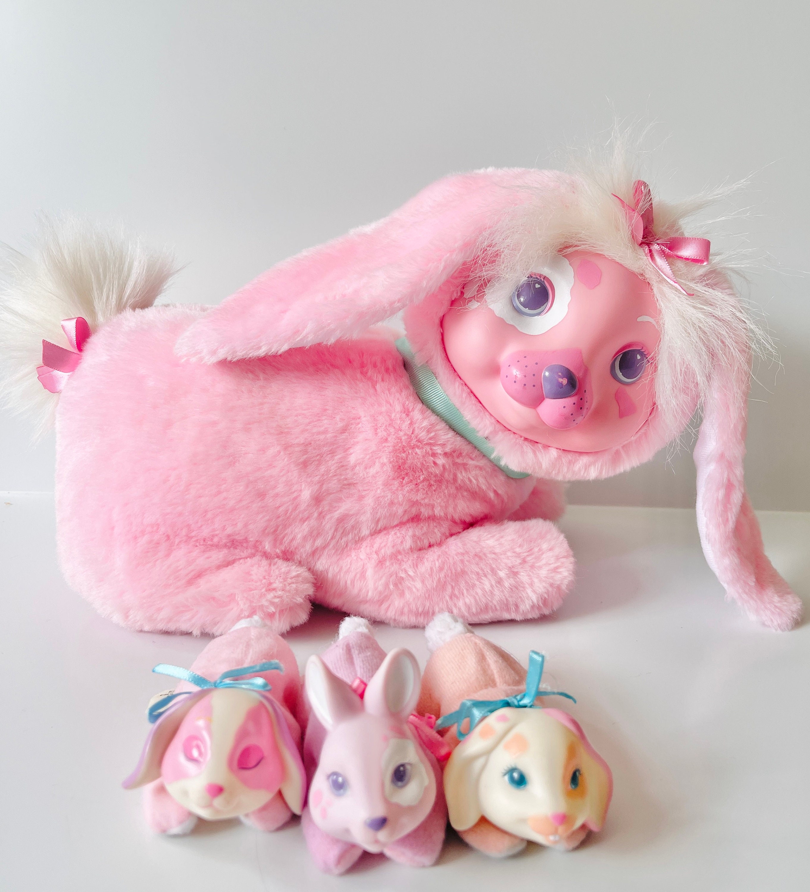 Vintage Bunny Surprise Pink With Babies Hasbro - Puppy Vintage Bunny Surprise Pink With Babies Hasbro - Puppy