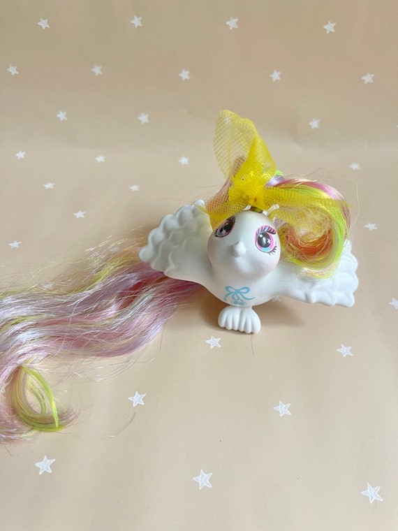 Vintage Hasbro Fairy Tails Bird 1980s MLP Tutu Tails White