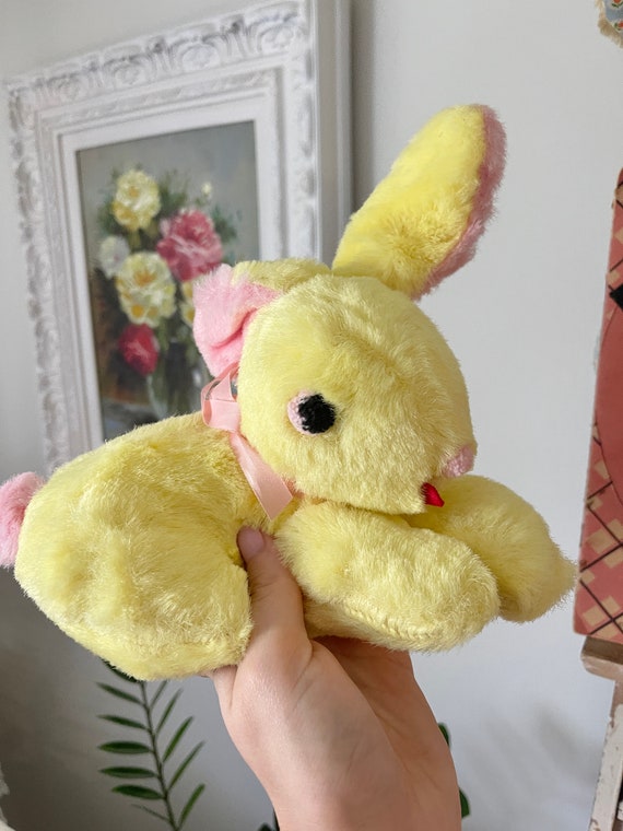 Vintage Rushton Plush Bunny Pj Bag Early 1950s Kitschy - Etsy