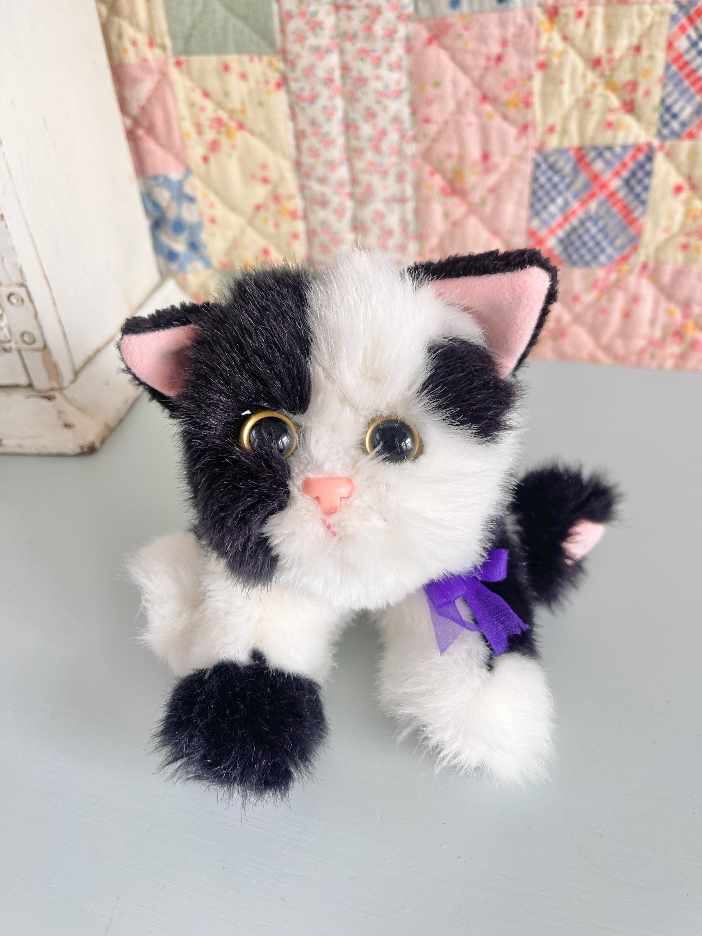 KITTY の人形 Vintage Tyco Baby Kitty Kitty Kittens Purring Black and White
