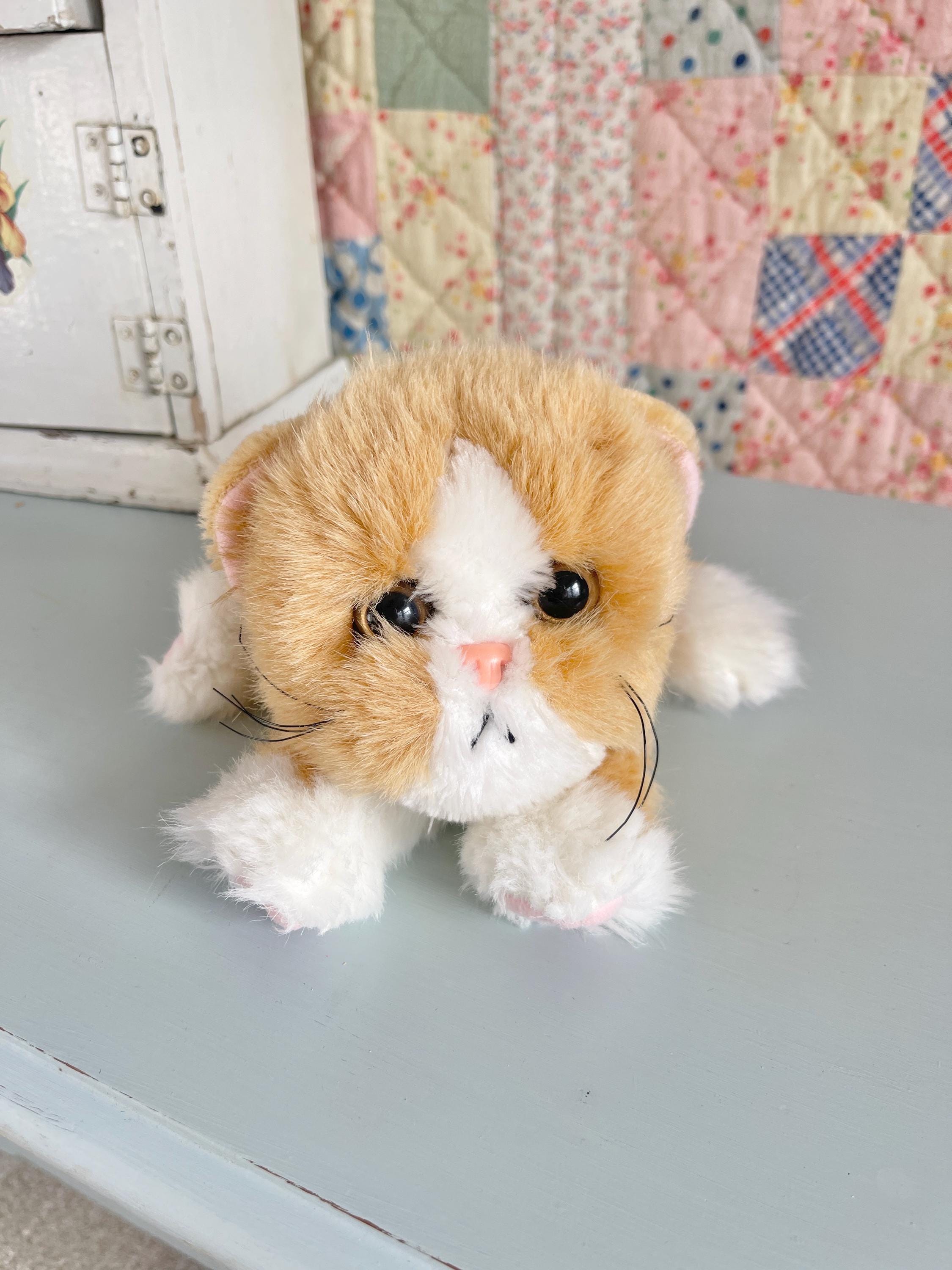 KITTY の人形 Vintage Jungle Kitty Kitty Kittens Purring Plush 1990s Dsi Tyco