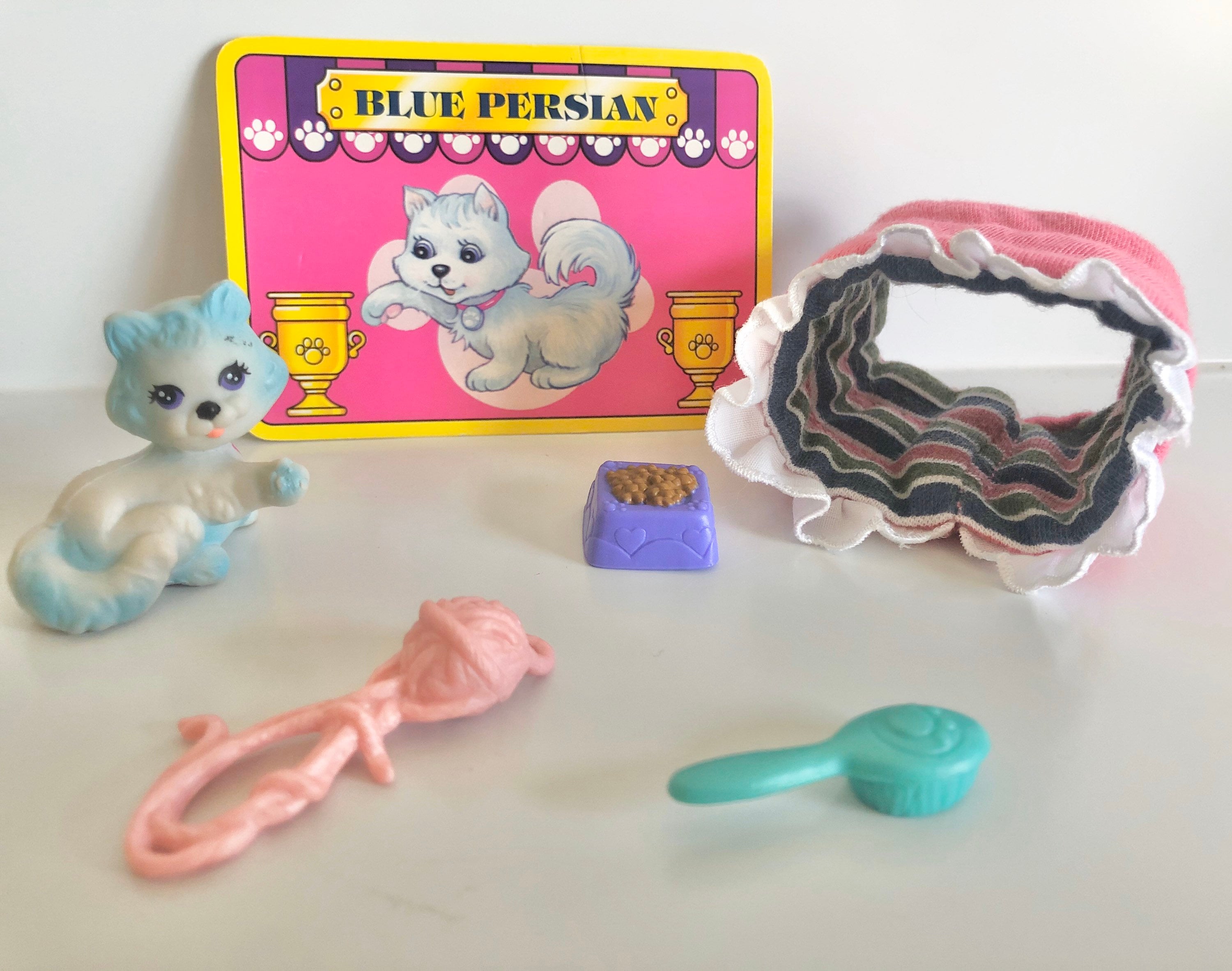 Vintage Littlest Pet Shop Blue Persian Set Kenner 1990s - Etsy