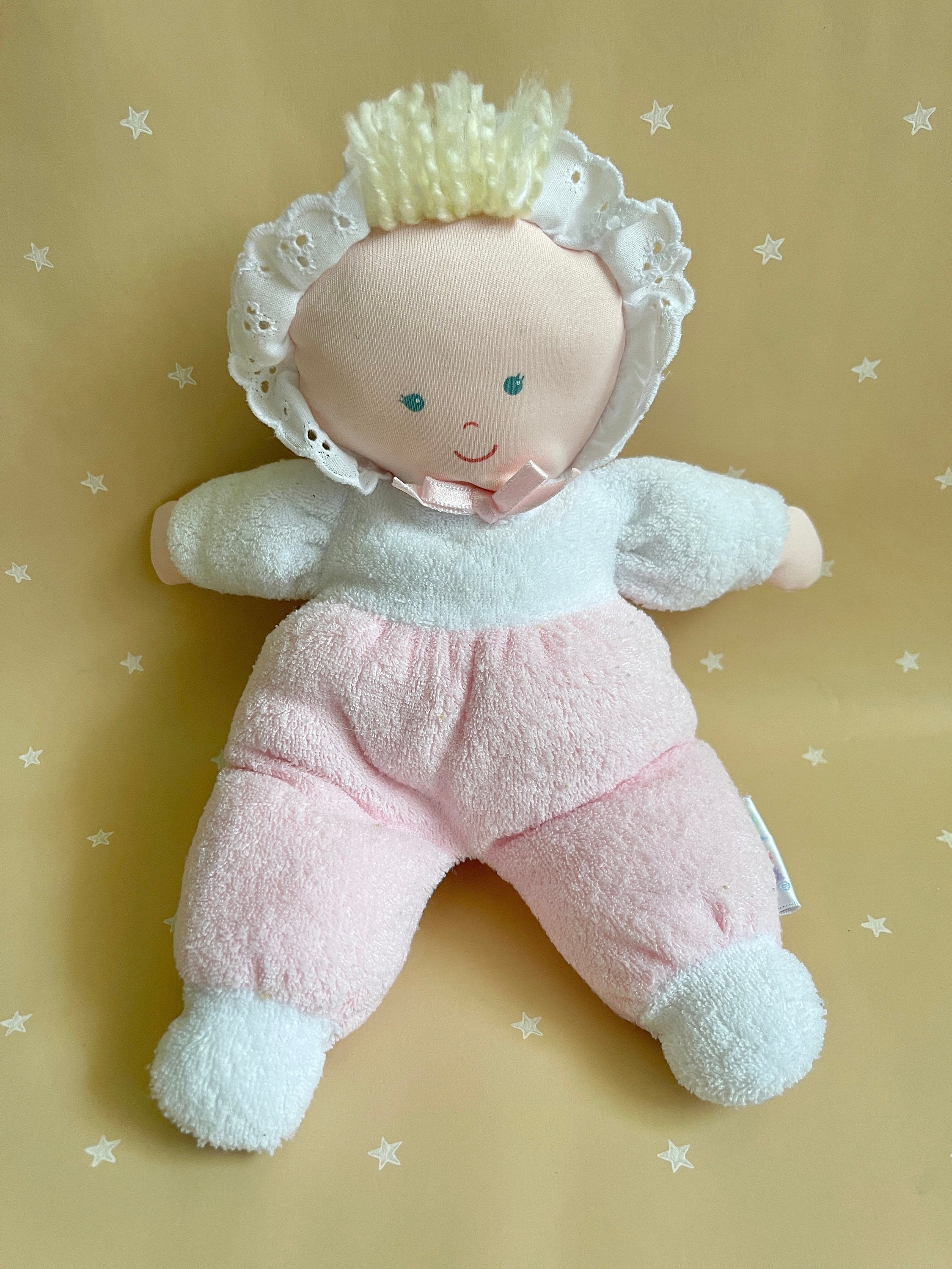 Vintage Eden Pink Eden Terry Cloth Doll Vintage Eden Pink