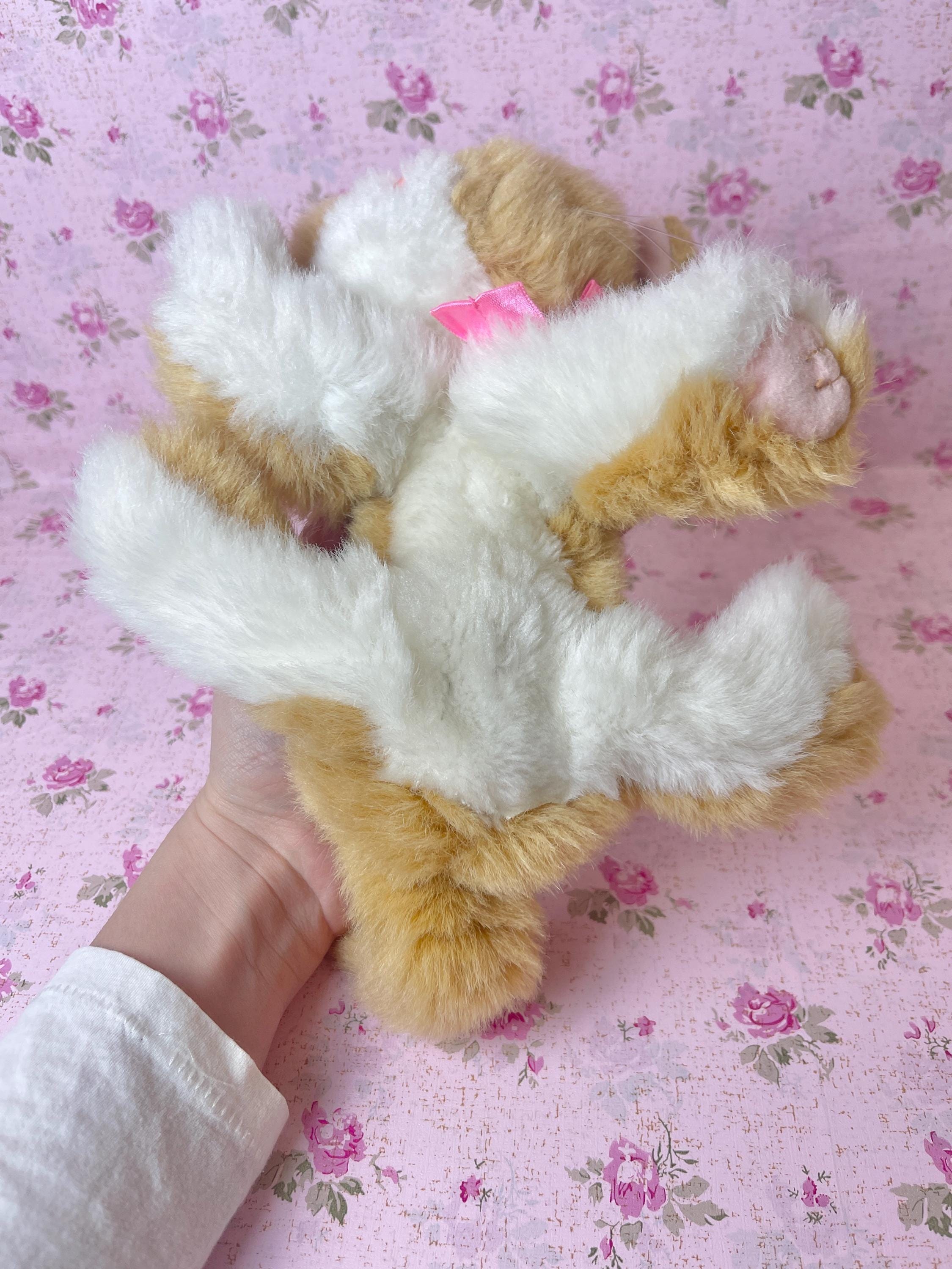 Peluche chat blanc ruban rose TYCO KITTY KITTY KITTENS 1992