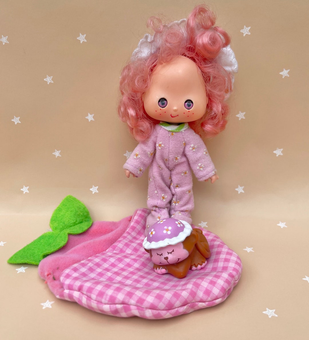 Vintage Strawberry Shortcake Sweet Sleeper Raspberry Tart 1980s