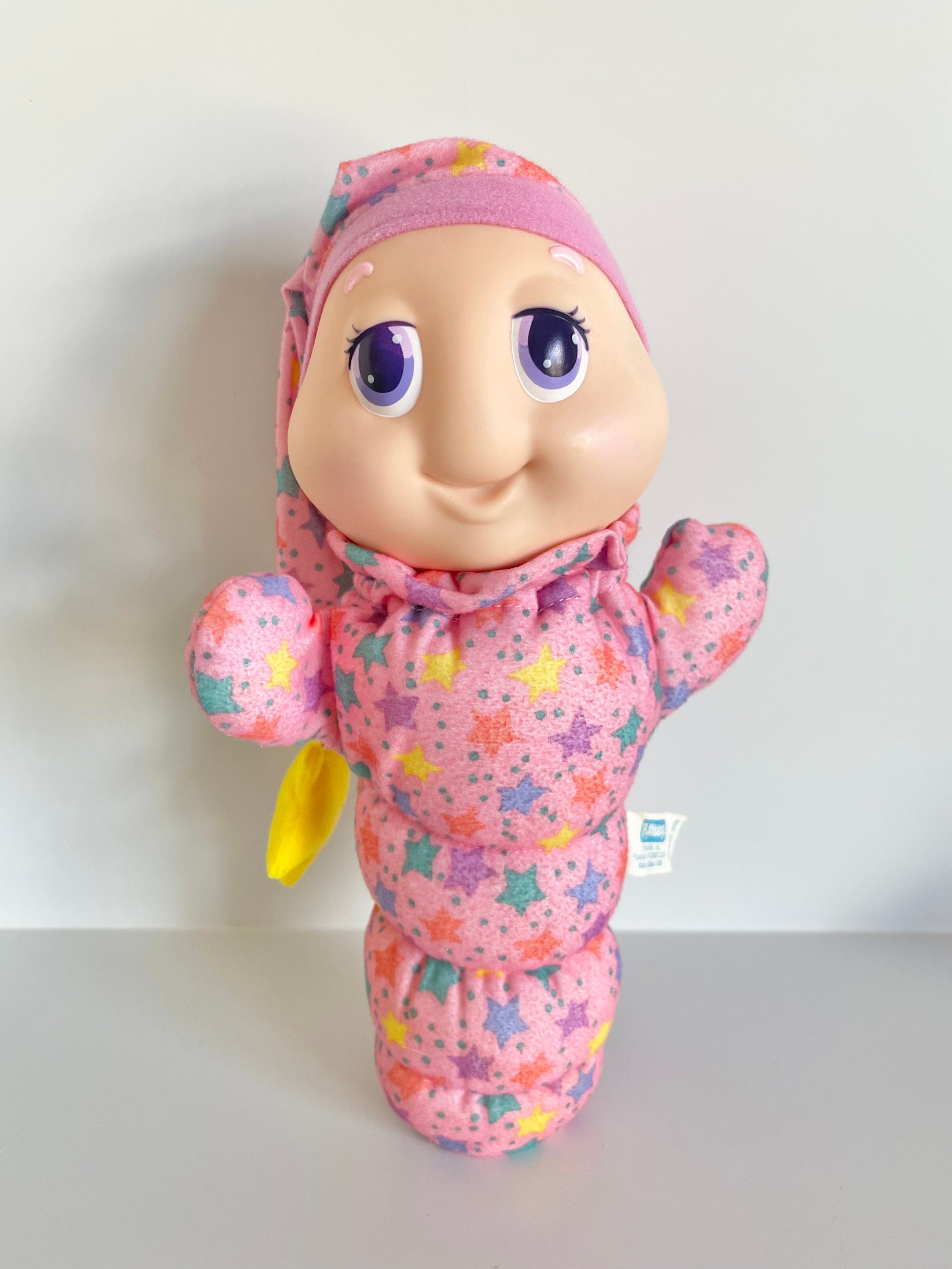 Glow worm toy pink on sale