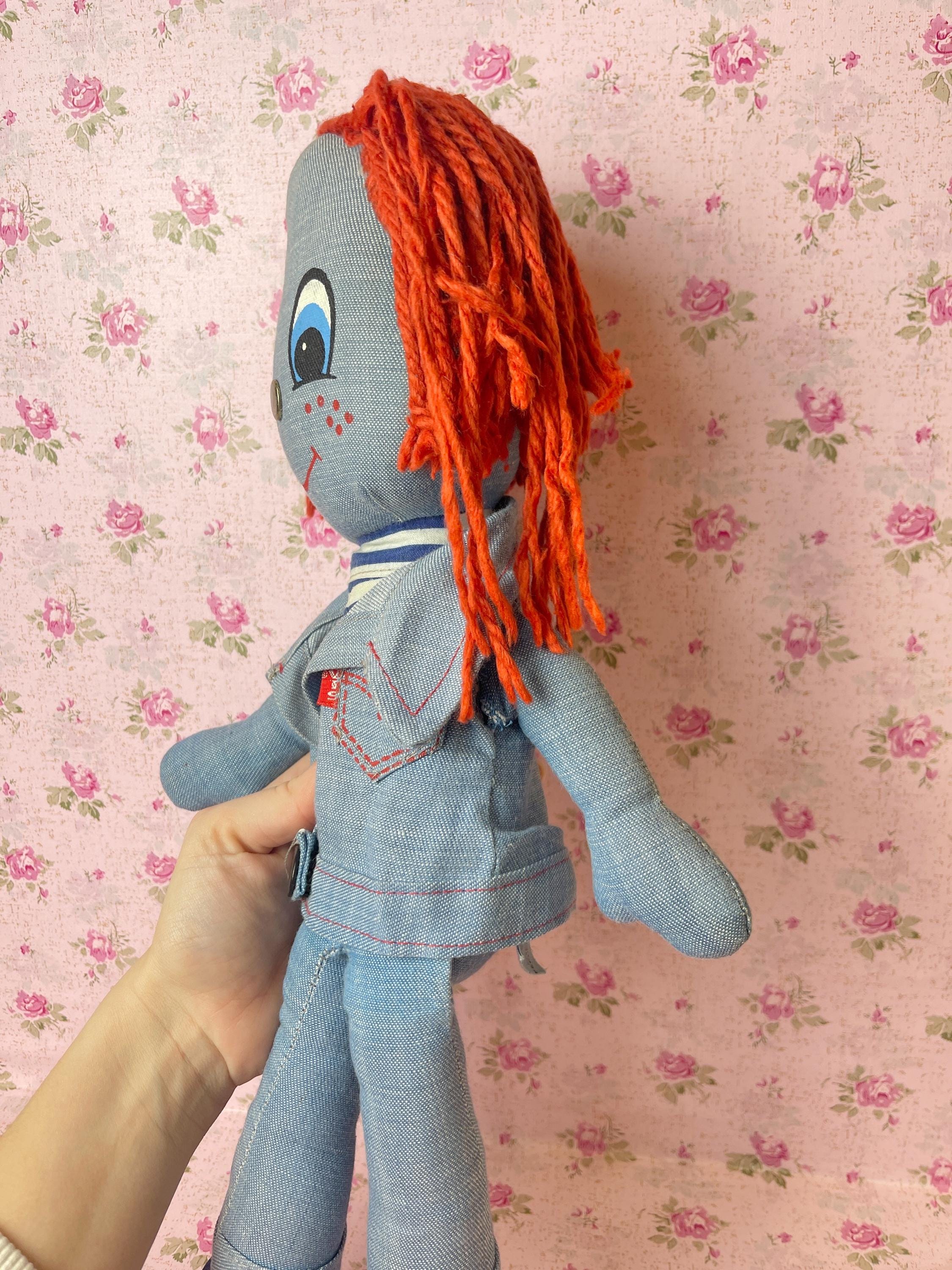 【未開封】Vampeeee's Denim Rag Doll Rag Doll 16” Blonde Knickerbocker LEVI'S Big E Denim 70's