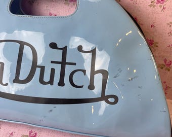Vintage Blue Vinyl Large Von Dutch Purse 2000s Y2K - Etsy