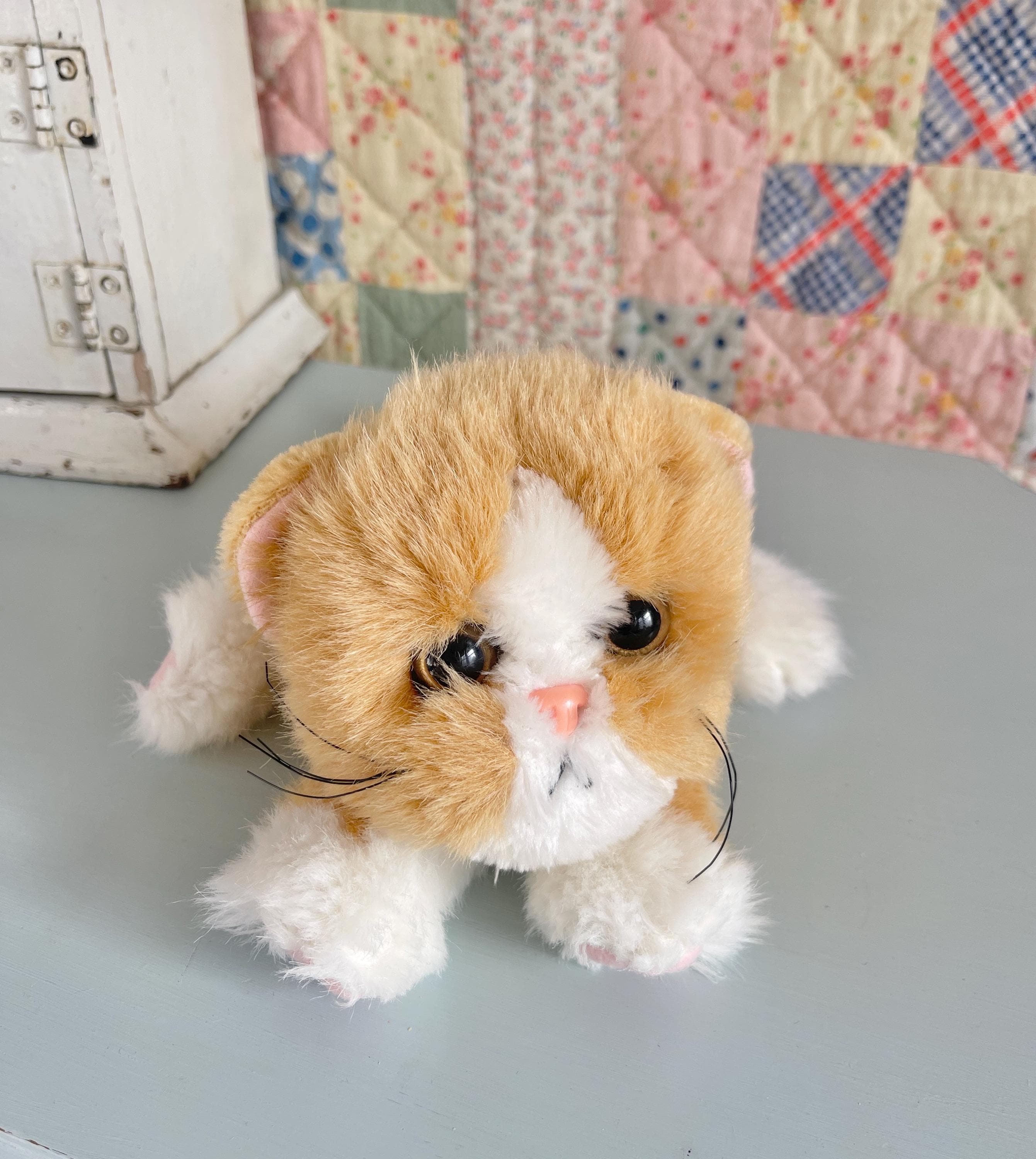 Vintage Jungle Kitty Kitty Kittens Purring Plush 1990s Dsi Tyco
