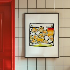ネグローニ ウォール アート プリント | ディスコ ボール アイス キューブ アールデコ デジタル ダウンロード | バー カート アート | ネグローニ カクテル ウォール プリント | アールデコ 水彩画