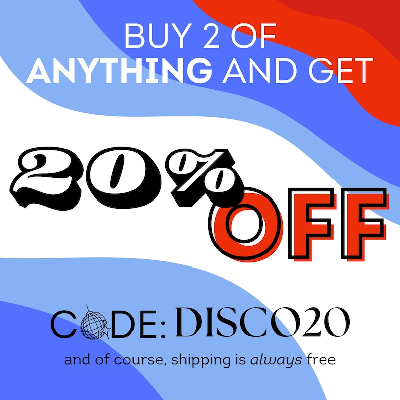 20% off discount with the purchase of 2 or more products with the code DISCO20