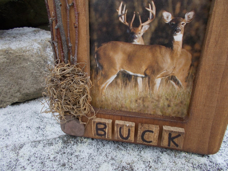 First deer picture frame first buck picture frame rustic Etsy