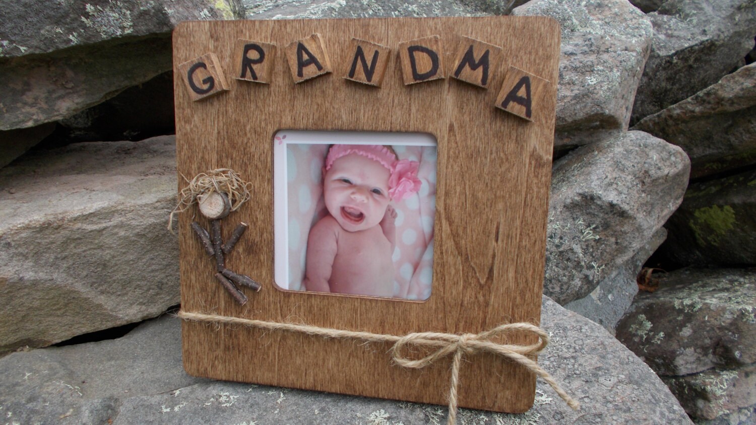 Rustic wooden grandma picture frame grandma picture frame Etsy