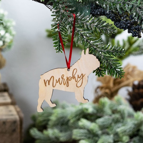 French Bulldog Ornament, French Bulldog Gift, French Bulldog, Dog Lover Gift, Dog Gifts for Owners, Personalized Gift for Dog, Dog Mom Gifts