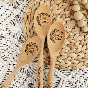 Personalized Wooden Spoon, Mothers Day Gift, Personalized Gifts for Mom, Gifts for Grandma, Baking Gifts, Custom Wooden Spoon