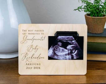 Pregnancy Announcement, Pregnancy Announcement to Parents, Ultrasound Frame, Baby Announcement, Grandparent Pregnancy Announcement