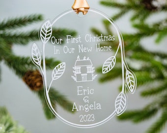Our First Christmas in Our New Home Ornament, New Home Ornament, New Home Gift, New Home Christmas Ornament, New House Ornament