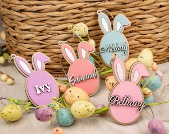 Easter Basket Tag, Personalized Easter Tag, Bunny Tag, Easter Decor, Easter Gift, Personalized Easter Basket, Name Tag, Easter Place Card
