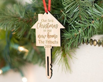 New Home Ornament, First Home Ornament, New Home Gift, Housewarming Gift, First Home Gift, Christmas Ornament, Realtor Closing gift