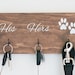 Dog Lover Gift, Key Hook, Dog Leash Holder, His and Hers, Entryway Organizer, Farmhouse Decor, Rustic Home Decor, Housewarming Gift