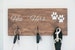 Dog Lover Gift, Key Hook, Dog Leash Holder, His and Hers, Entryway Organizer, Farmhouse Decor, Rustic Home Decor, Housewarming Gift 
