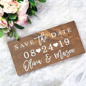 Save the Date Sign, Engagement Photo Prop, Save the Date Photo Prop, Engagement Sign, Save the Date, Engagement Picture Sign, Wood Sign