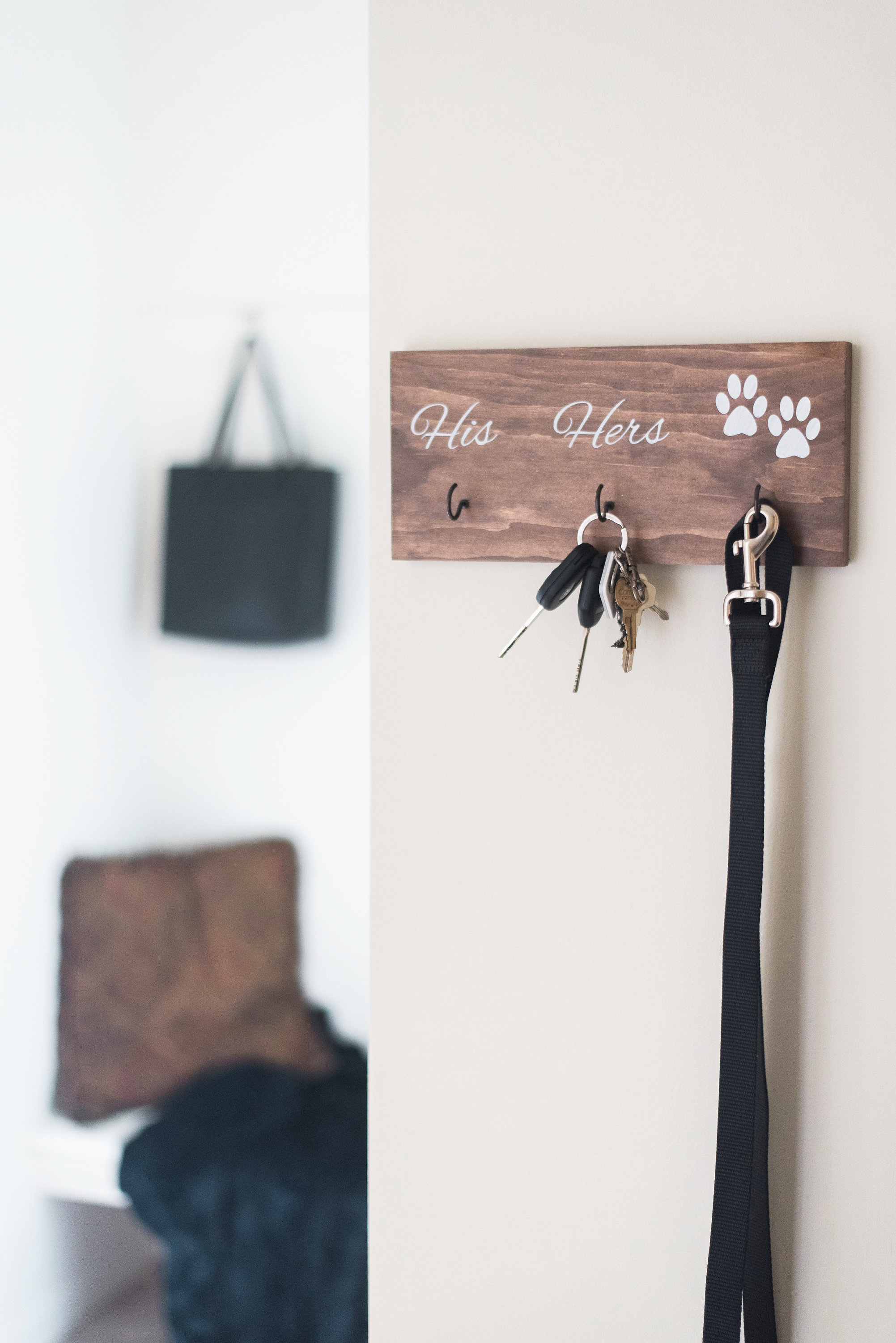 Useful Rustic Dog-Themed Key Holder