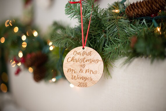 our first christmas newlywed ornament