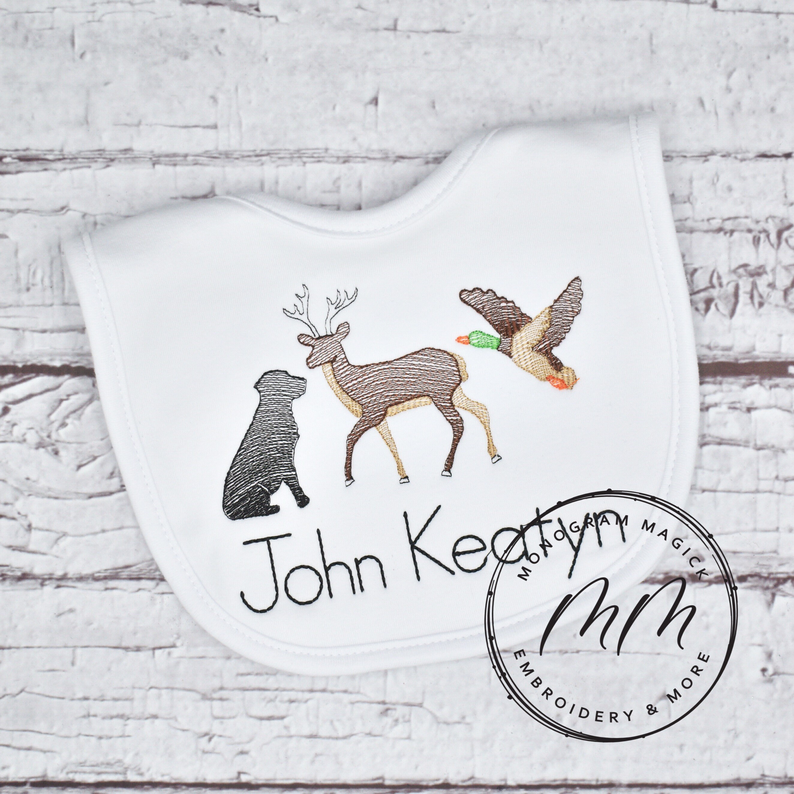 Hunting Themed Baby Gown Personalized Baby Gown Monogrammed Etsy
