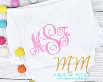 Personalized Baby Bloomers, Personalized Baby Diaper Cover, Monogrammed Baby Bloomers, Monogrammed Baby Bloomer, Monogrammed Diaper Cover