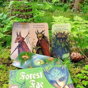 Forest Fae Oracle, 3 kaarten, intuïtieve orakelkaartlegging