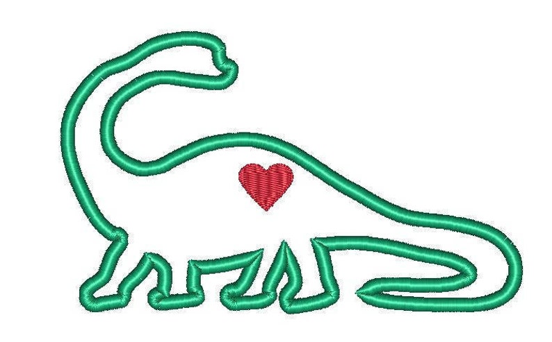 dinosaur with a heart