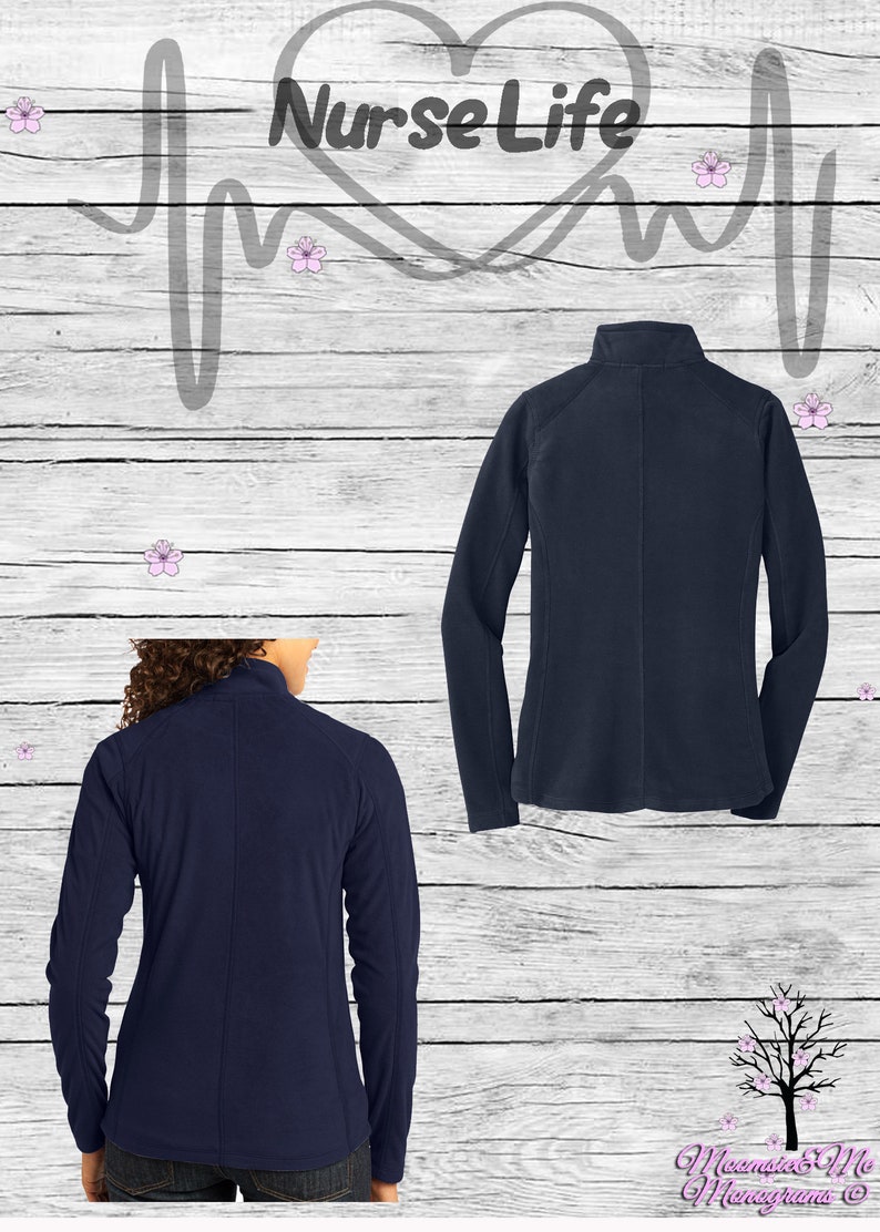 RN Full Zip Jacket Nurse Apparel RN Personalized Jacket 1 Etsy