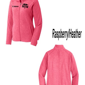 Nurse Jacket, RN Full Zip,  Personalized Apparel 4
