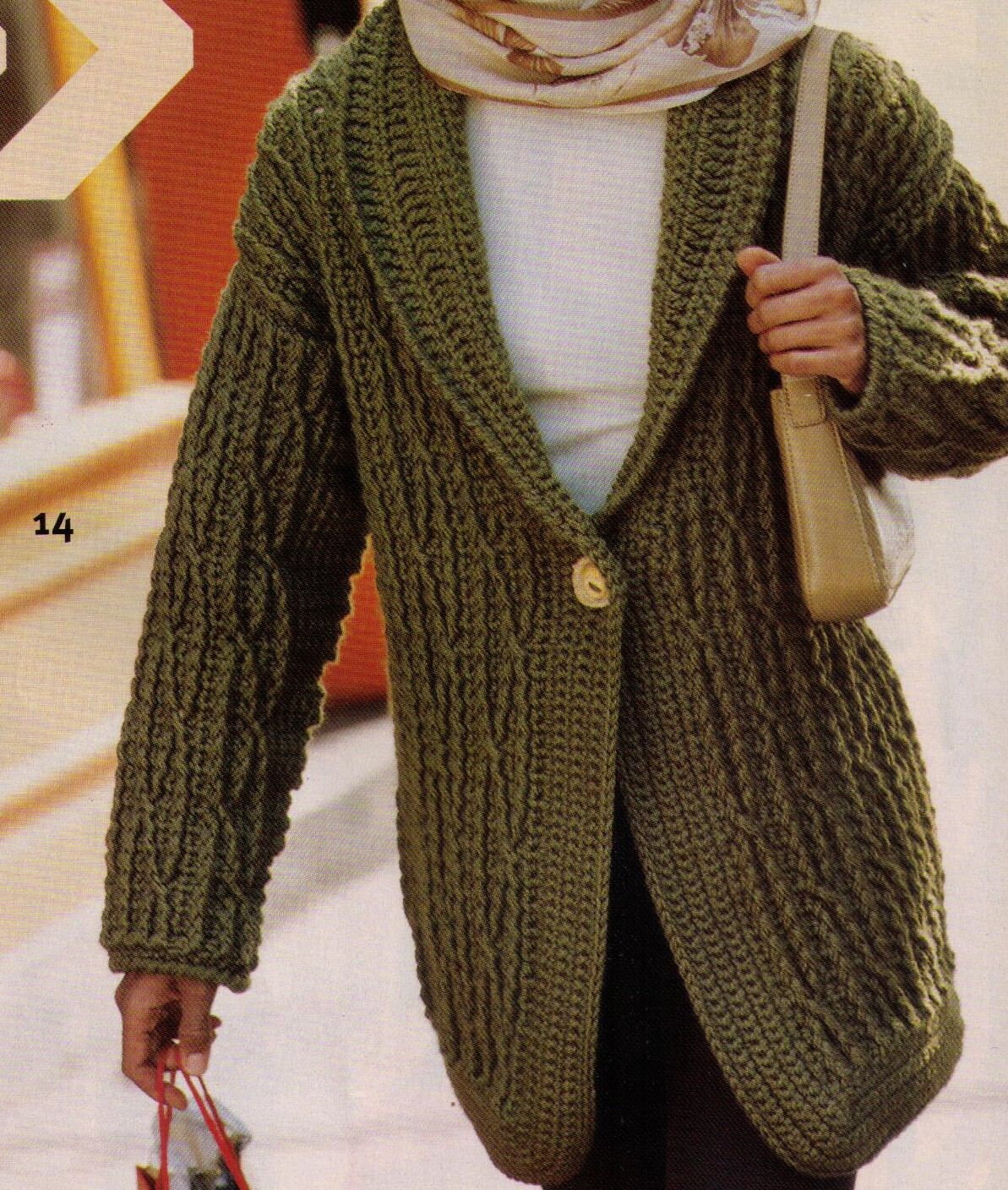 crochet sweater coat pattern