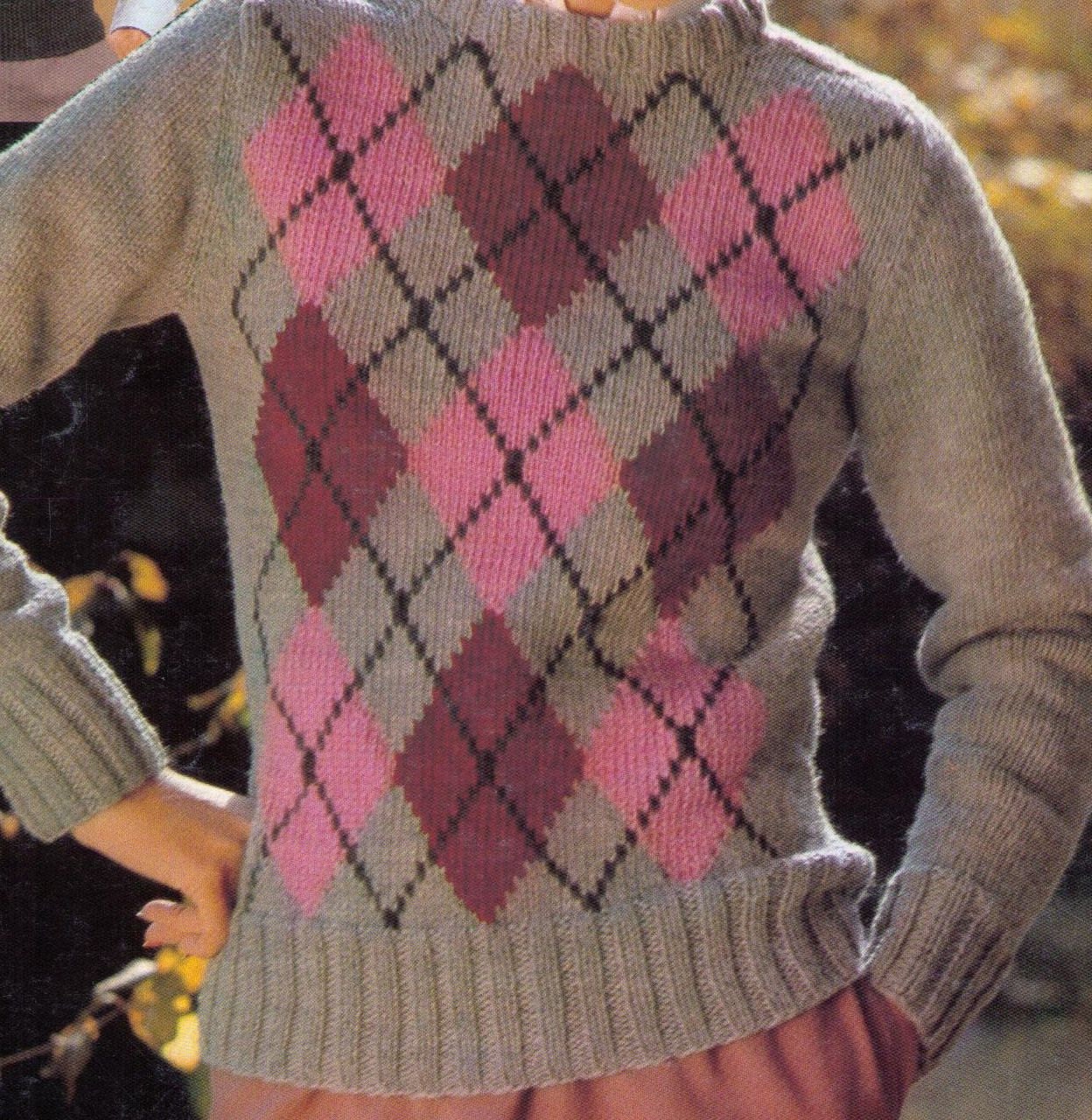 カーディガン KNITTED BULKY BRUSH ARGYLE CARDIGAN HM1496 MUSINSA | KNITTED Bulky Brush Argyle Cardigan BLACK