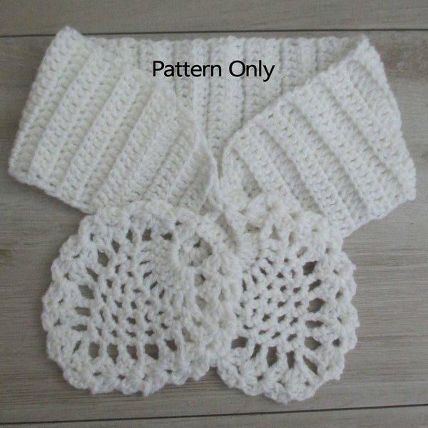 PDF Crochet Keyhole Scarf Pattern Neck Warmer Scarflet