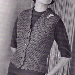 PDF Women Vest Crochet Pattern Bust Sizes 30 to 44 Inches | Etsy