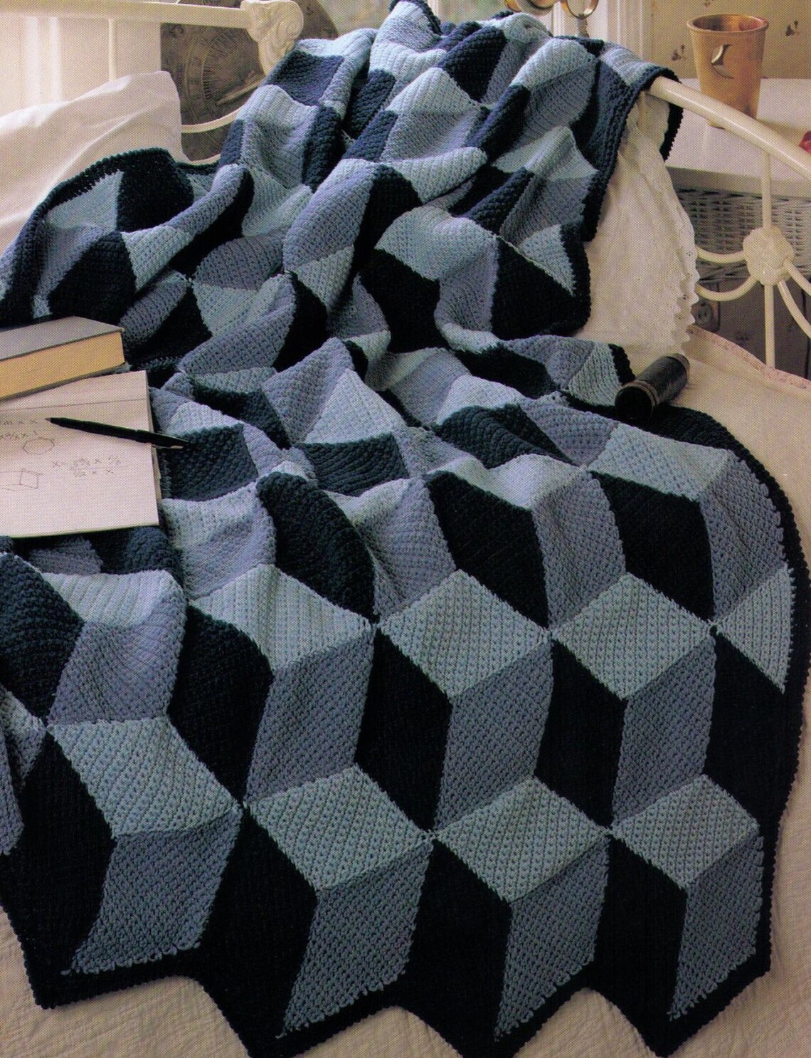 PDF Crochet Afghan Pattern Lap Throw Pattern Lap Afghan Etsy